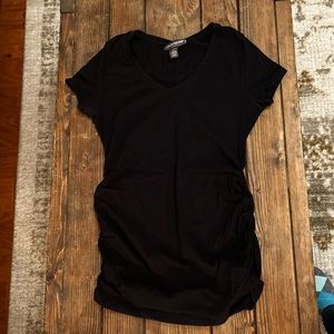 A pea in the pod maternity shirt with side rouching ..Size M